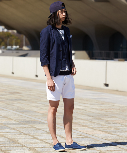 WEGO（ウィゴー）の「WEGO/フレンチリネン混テーラードジャケット（テーラードジャケット・メンズ・ブルー/ネイビー/その他1・LARGE/MEDIUM）」の7枚目の写真