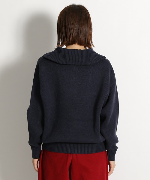 niko and...（ニコアンド）の「ハーフジップニットプルオーバー（ニット/セーター・レディース・ベージュ/グリーン/ネイビー/セージグリーン/ピンク/ライトグレー・FREE）」の16枚目の写真