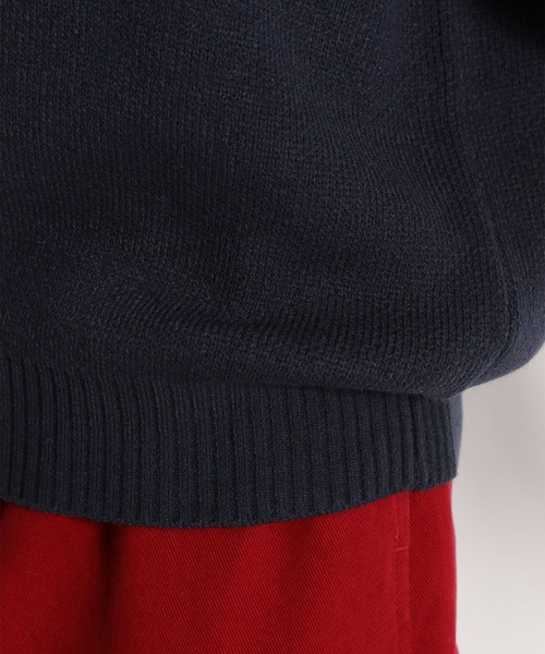 niko and...（ニコアンド）の「ハーフジップニットプルオーバー（ニット/セーター・レディース・ベージュ/グリーン/ネイビー/セージグリーン/ピンク/ライトグレー・FREE）」の18枚目の写真