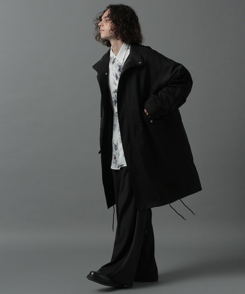 HARE（ハレ）の「ハンドデザインフラワーシャツ(HARE)（シャツ/ブラウス・メンズ・ブラック/グレー/オフホワイト・SMALL/MEDIUM）」の14枚目の写真