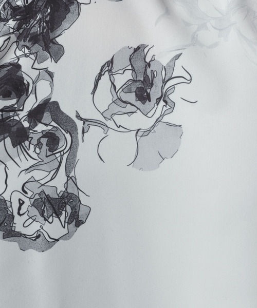 HARE（ハレ）の「ハンドデザインフラワーシャツ(HARE)（シャツ/ブラウス・メンズ・ブラック/グレー/オフホワイト・SMALL/MEDIUM）」の13枚目の写真