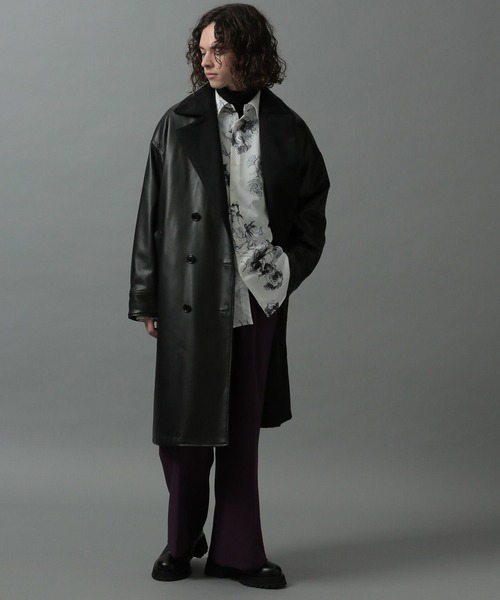 HARE（ハレ）の「ハンドデザインフラワーシャツ(HARE)（シャツ/ブラウス・メンズ・ブラック/グレー/オフホワイト・SMALL/MEDIUM）」の21枚目の写真