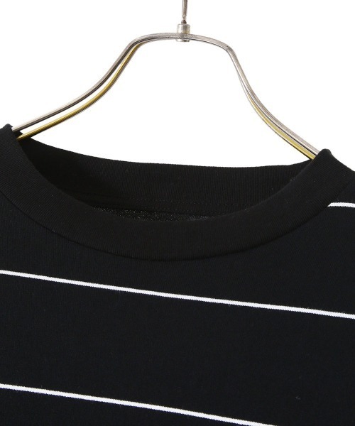 marka（マーカ）の「marka / マーカ：BORDER TEE L/S - COMBED KNIT BORDER -：M22A-09CS01C[COR]（Tシャツ/カットソー・メンズ・チャコールグレー/ブラック・1/2/3）」の3枚目の写真