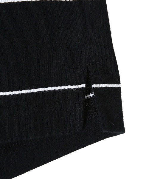 marka（マーカ）の「marka / マーカ：BORDER TEE L/S - COMBED KNIT BORDER -：M22A-09CS01C[COR]（Tシャツ/カットソー・メンズ・チャコールグレー/ブラック・1/2/3）」の5枚目の写真