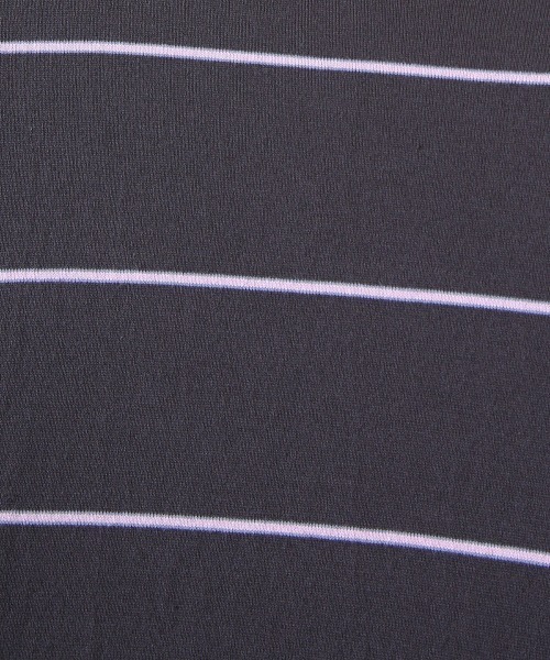 marka（マーカ）の「marka / マーカ：BORDER TEE L/S - COMBED KNIT BORDER -：M22A-09CS01C[COR]（Tシャツ/カットソー・メンズ・チャコールグレー/ブラック・1/2/3）」の16枚目の写真