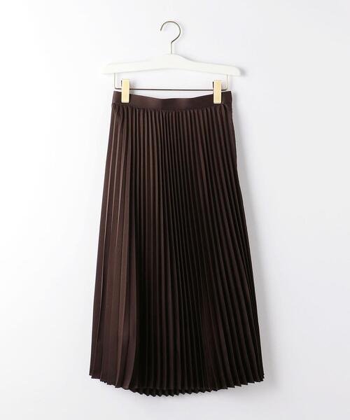 closet story(クローゼットストーリー)の「<closet story>ポリエステルサテン プリーツスカート -ウォッシャブル-(スカート・レディース・ダークブラウン/ナチュラル/ケリー・FREE)」の21枚目の写真