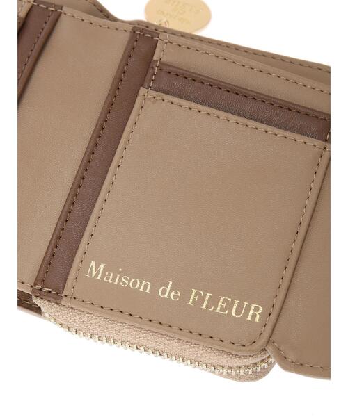 ♡メゾンドフルール♡ビッグリボンミニウォレット♡ブラウン♡財布♡ジルスチュアート Maison de FLEUR - ♡メゾンドフルール♡ビッグリボンミニウォレット