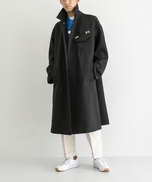 Y.O.N.(ワイオーエヌ)の「Y.O.N. OVER COAT(ステンカラーコート・メンズ・ブラック/ブラウン系その他・46/48)」の3枚目の写真