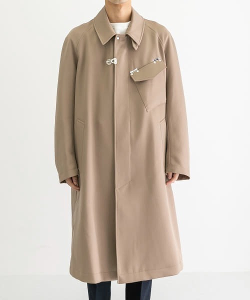 Y.O.N.(ワイオーエヌ)の「Y.O.N. OVER COAT(ステンカラーコート・メンズ・ブラック/ブラウン系その他・46/48)」の11枚目の写真