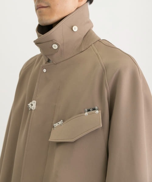 Y.O.N.(ワイオーエヌ)の「Y.O.N. OVER COAT(ステンカラーコート・メンズ・ブラック/ブラウン系その他・46/48)」の15枚目の写真