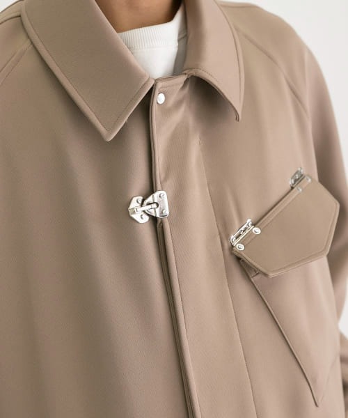 Y.O.N.(ワイオーエヌ)の「Y.O.N. OVER COAT(ステンカラーコート・メンズ・ブラック/ブラウン系その他・46/48)」の16枚目の写真