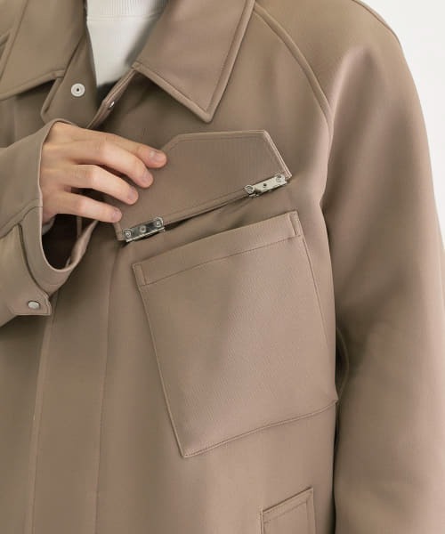 Y.O.N.(ワイオーエヌ)の「Y.O.N. OVER COAT(ステンカラーコート・メンズ・ブラック/ブラウン系その他・46/48)」の17枚目の写真