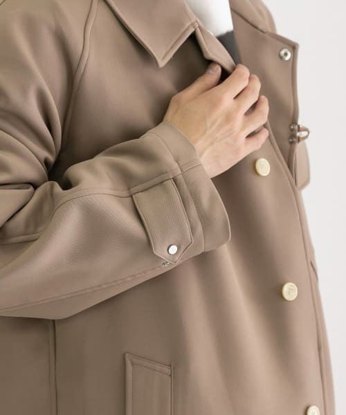 Y.O.N.(ワイオーエヌ)の「Y.O.N. OVER COAT(ステンカラーコート・メンズ・ブラック/ブラウン系その他・46/48)」の18枚目の写真