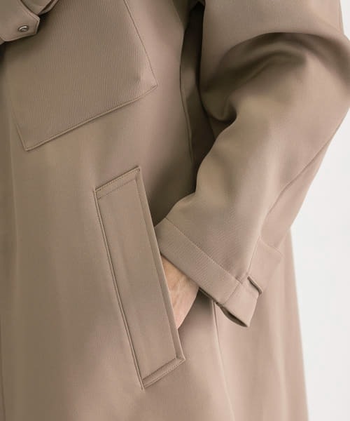 Y.O.N.(ワイオーエヌ)の「Y.O.N. OVER COAT(ステンカラーコート・メンズ・ブラック/ブラウン系その他・46/48)」の19枚目の写真