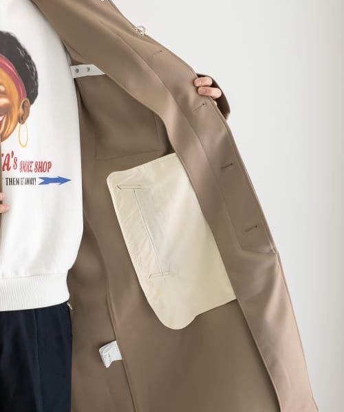 Y.O.N.(ワイオーエヌ)の「Y.O.N. OVER COAT(ステンカラーコート・メンズ・ブラック/ブラウン系その他・46/48)」の22枚目の写真