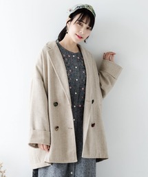 iS ScoLar（イズスカラー）の「花蝶刺繍素材展開コート（テーラード