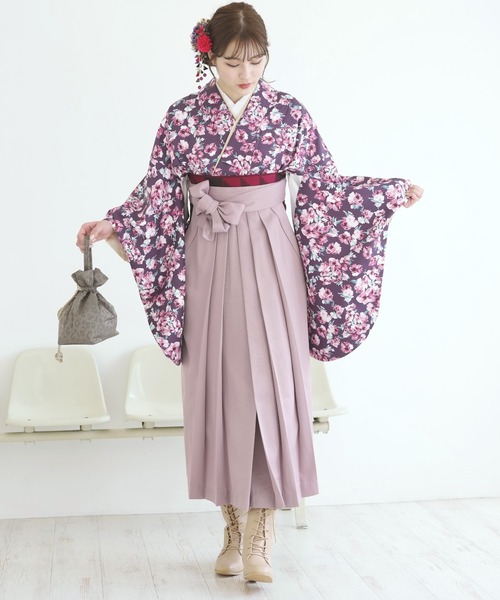 utatane(ウタタネ)の「袴セット 国産生地(着物・レディース・パープル・M/L)」の15枚目の写真