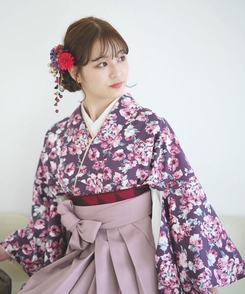 utatane(ウタタネ)の「袴セット 国産生地(着物・レディース・パープル・M/L)」の11枚目の写真