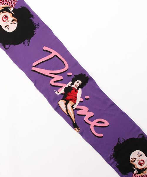Bonjour Girl(ボンジュールガール)の「【編み物☆堀ノ内】Divine Knit Scarf(マフラー・レディース・パープル・FREE)」の2枚目の写真