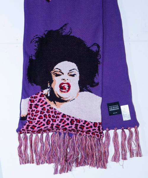 Bonjour Girl(ボンジュールガール)の「【編み物☆堀ノ内】Divine Knit Scarf(マフラー・レディース・パープル・FREE)」の5枚目の写真