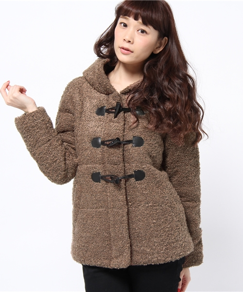 OUTLET(アウトレット)の「【Ciaopanic】ウール混中綿ジャケット(その他アウター・レディース・ベージュ/ブラウン/ブラック・FREE)」の3枚目の写真