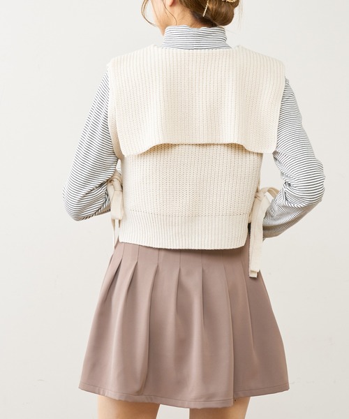 OLIVE des OLIVE（オリーブデオリーブ）の「セイラーベスト（ベスト・レディース・グレー/オフホワイト/ラベンダー・FREE）」の20枚目の写真