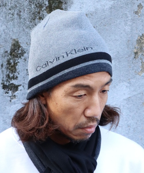 国内発送   CKロゴ ラインニット帽 ビーニー 楽天市場】Calvin Klein Jeans カルバンクライン ビーニー