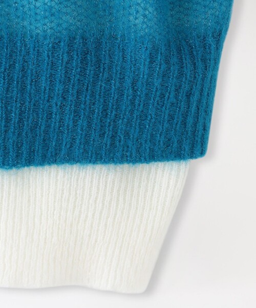 LOVELESS（ラブレス）の「シアーレイヤード　ニットプルオーバー（ニット/セーター・レディース・ブラック/ブルー系その他2・36/34）」の6枚目の写真