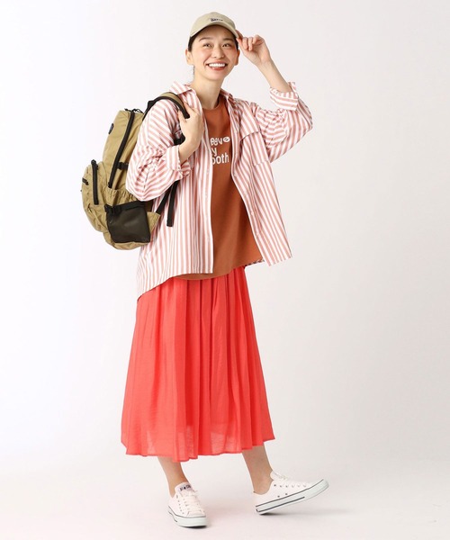 Grand PARK（グランドパーク）の「シャインサテンスカート（スカート・レディース・ダークグリーン/ネイビー/グレー/ピンク・FREE）」の13枚目の写真