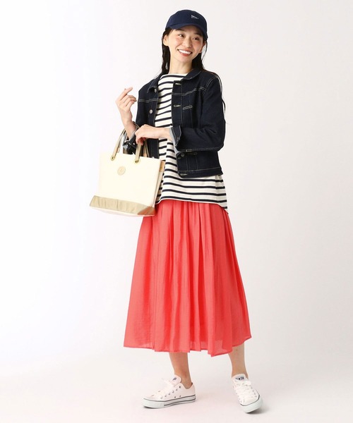 Grand PARK（グランドパーク）の「シャインサテンスカート（スカート・レディース・ダークグリーン/ネイビー/グレー/ピンク・FREE）」の14枚目の写真