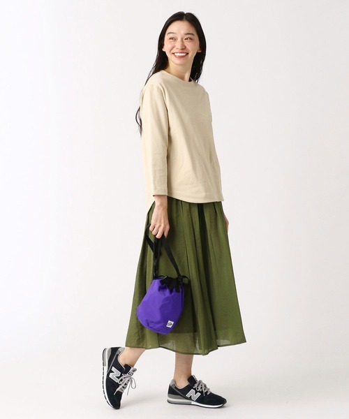 Grand PARK（グランドパーク）の「シャインサテンスカート（スカート・レディース・ダークグリーン/ネイビー/グレー/ピンク・FREE）」の17枚目の写真