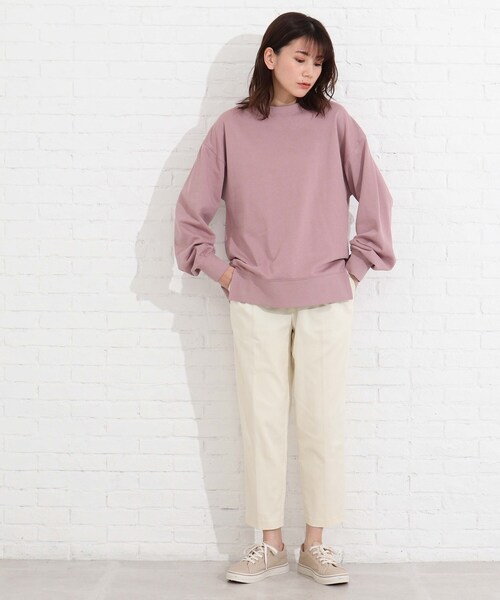 SHOO・LA・RUE(シューラルー)の「◆【S-LL】フロントホックセンタープレステーパードパンツ(その他パンツ・レディース・ブラック/ベージュ/オフホワイト/ブルー・01/02/03/04)」の13枚目の写真