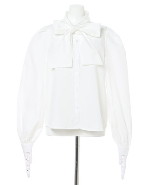 INGNI（イング）の「ボウタイ／ブラウス（シャツ/ブラウス・レディース・ブラック/オフホワイト・M）」の17枚目の写真