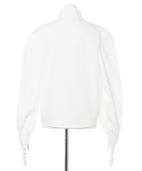 INGNI（イング）の「ボウタイ／ブラウス（シャツ/ブラウス・レディース・ブラック/オフホワイト・M）」の14枚目の写真