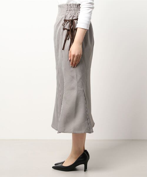 axes femme(アクシーズファム)の「ウエストゴムマーメイドSK(スカート・レディース・ブラウン/ブラック/グレー・MEDIUM)」の4枚目の写真