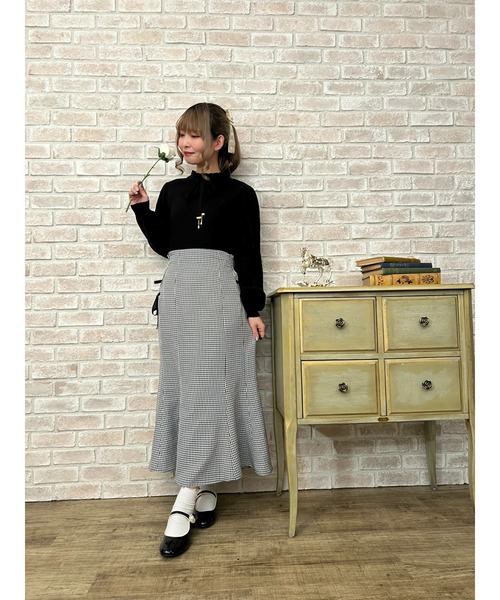 axes femme(アクシーズファム)の「ウエストゴムマーメイドSK(スカート・レディース・ブラウン/ブラック/グレー・MEDIUM)」の2枚目の写真