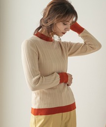 rectangle | バイカラーリンガーニット(ニット/セーター)