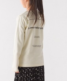 キッズ スラブコットンプリント長袖Tシャツ ロンT