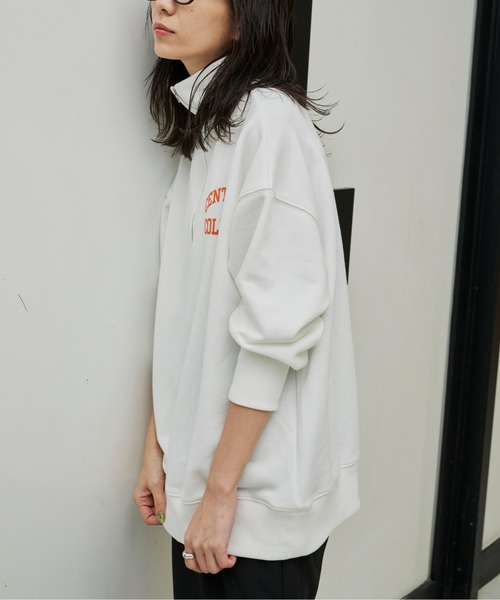 Auntie Rosa Holiday（アンティローザホリデー）の「ハーフZIPロゴプリントスウェット（スウェット・レディース・オフホワイト/グレー/グリーン・FREE）」の10枚目の写真