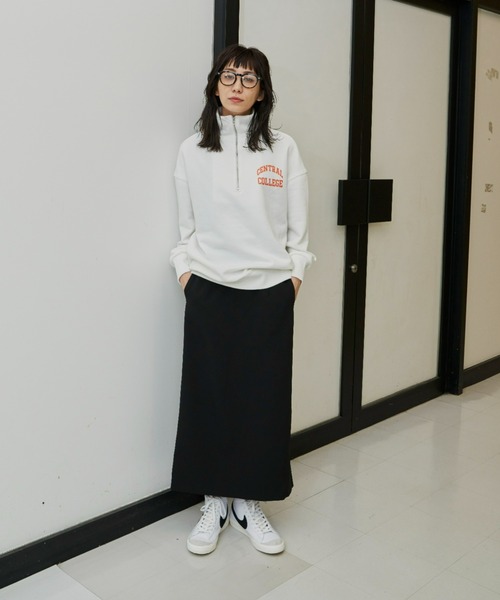 Auntie Rosa Holiday（アンティローザホリデー）の「ハーフZIPロゴプリントスウェット（スウェット・レディース・オフホワイト/グレー/グリーン・FREE）」の15枚目の写真