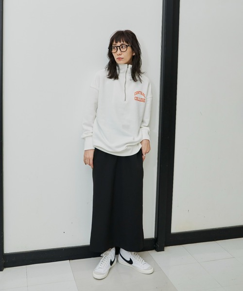 Auntie Rosa Holiday（アンティローザホリデー）の「ハーフZIPロゴプリントスウェット（スウェット・レディース・オフホワイト/グレー/グリーン・FREE）」の16枚目の写真