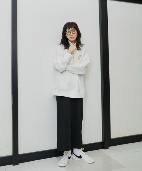 Auntie Rosa Holiday（アンティローザホリデー）の「ハーフZIPロゴプリントスウェット（スウェット・レディース・オフホワイト/グレー/グリーン・FREE）」の20枚目の写真