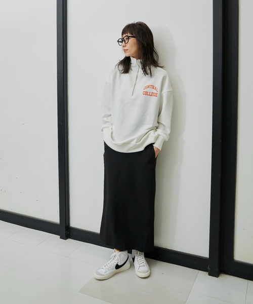 Auntie Rosa Holiday（アンティローザホリデー）の「ハーフZIPロゴプリントスウェット（スウェット・レディース・オフホワイト/グレー/グリーン・FREE）」の21枚目の写真