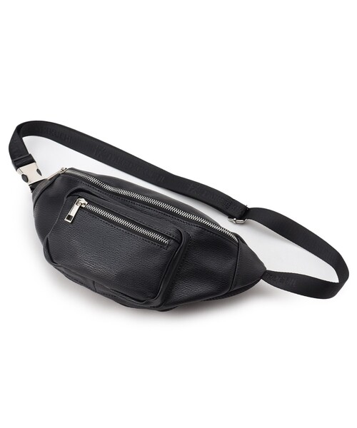 tk.TAKEO KIKUCHI(ティーケータケオキクチ)の「◆【WEB限定】レザー調ミニウエストバッグ(ボディバッグ/ウエストポーチ・メンズ・ブラック/ダークブラウン/ブラック系5・00)」の5枚目の写真