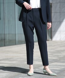 INDIVI | 【洗える/UVケア/接触冷感】タックテーパードパンツ(その他パンツ)