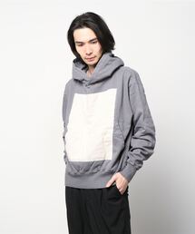 KURO | 【KURO】SULFUR DYED GIZA SUVIN PULLOVER -ARCHITECTURE-(パーカー)