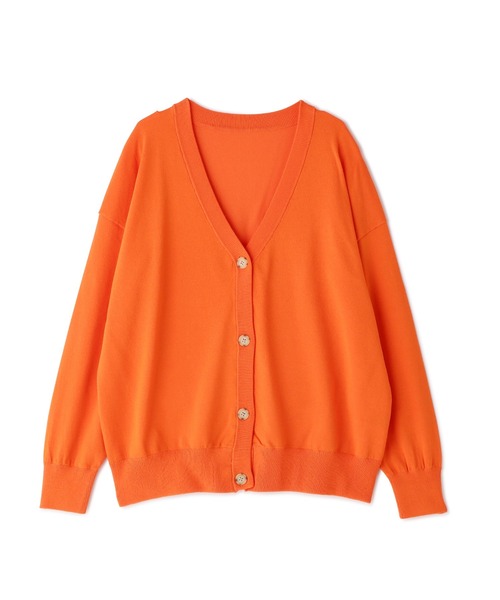 N.(N. Natural Beauty Basic)(エヌエヌナチュラルビューティーベーシック)の「◆天竺プレーティングニットカーディガン(カーディガン/ボレロ・レディース・オフホワイト/オレンジ/グリーン/ピンク・MEDIUM)」の20枚目の写真