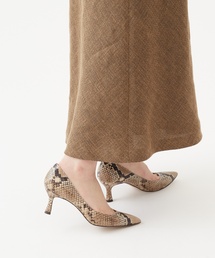 LE TALON | GRISE 6.5cmレザーポインテッドプレーン(パンプス)