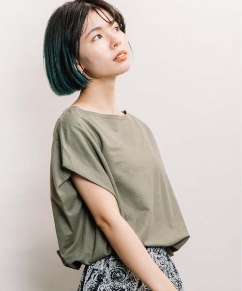refinedworks(リファインドワークス)の「肩タック立体PO(Tシャツ/カットソー・レディース・ベージュ/カーキ/ブラック・FREE)」の22枚目の写真