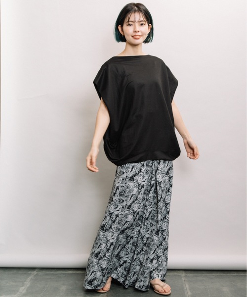 refinedworks(リファインドワークス)の「肩タック立体PO(Tシャツ/カットソー・レディース・ベージュ/カーキ/ブラック・FREE)」の7枚目の写真